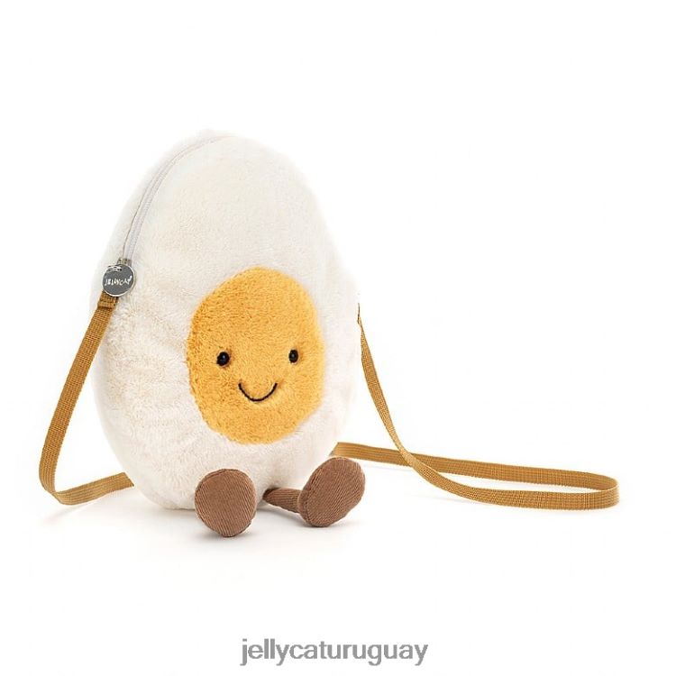 bolsa Jellycat Crema de bolsa de huevo cocido feliz y divertida T88T6299