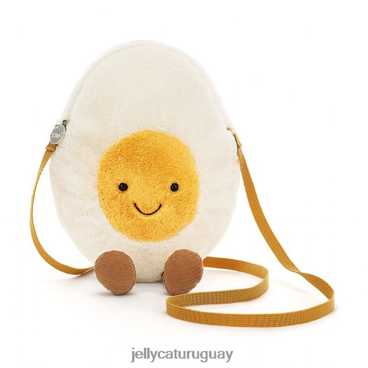 bolsa Jellycat Crema de bolsa de huevo cocido feliz y divertida T88T6299