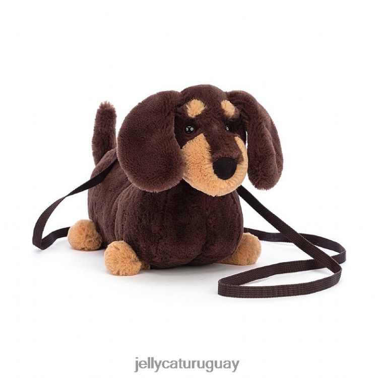 bolsa Jellycat bolso para perros salchicha otto marrón T88T6272