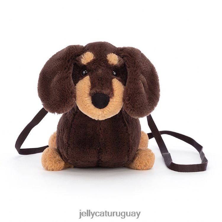 bolsa Jellycat bolso para perros salchicha otto marrón T88T6272