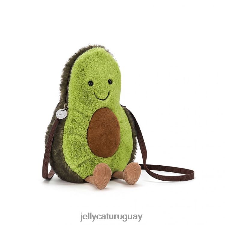 bolsa Jellycat divertida bolsa de aguacate verde T88T62157