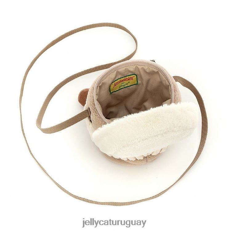bolsa Jellycat divertido bolso de café para llevar beige T88T6231