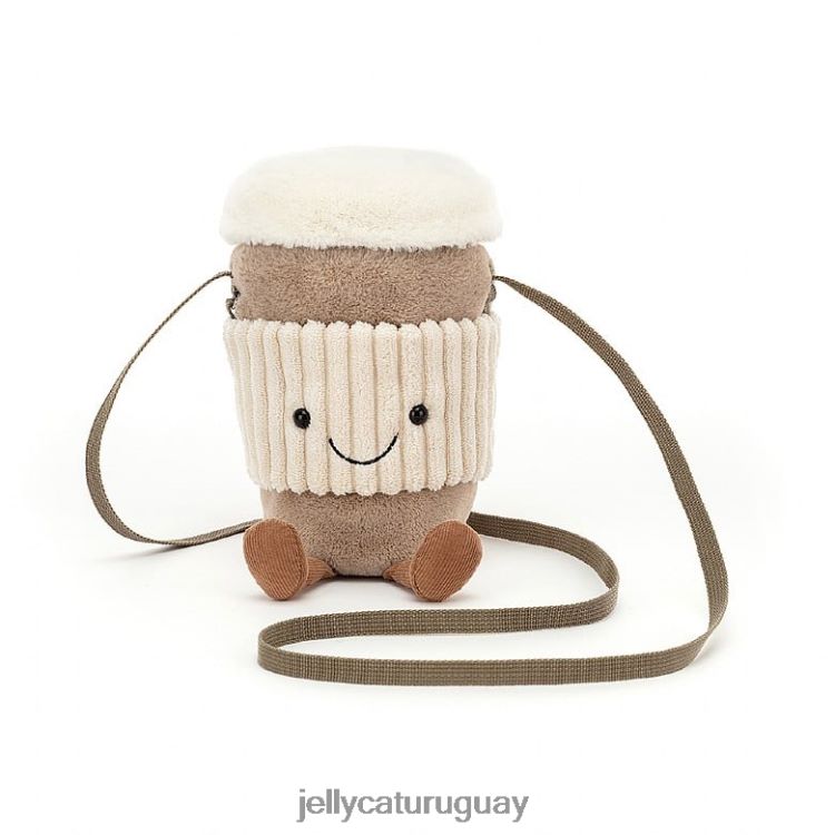 bolsa Jellycat divertido bolso de café para llevar beige T88T6231