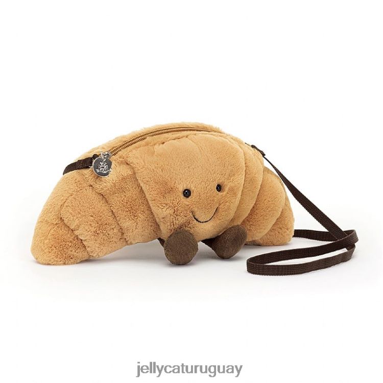 bolsa Jellycat divertido bolso de croissant beige T88T6265