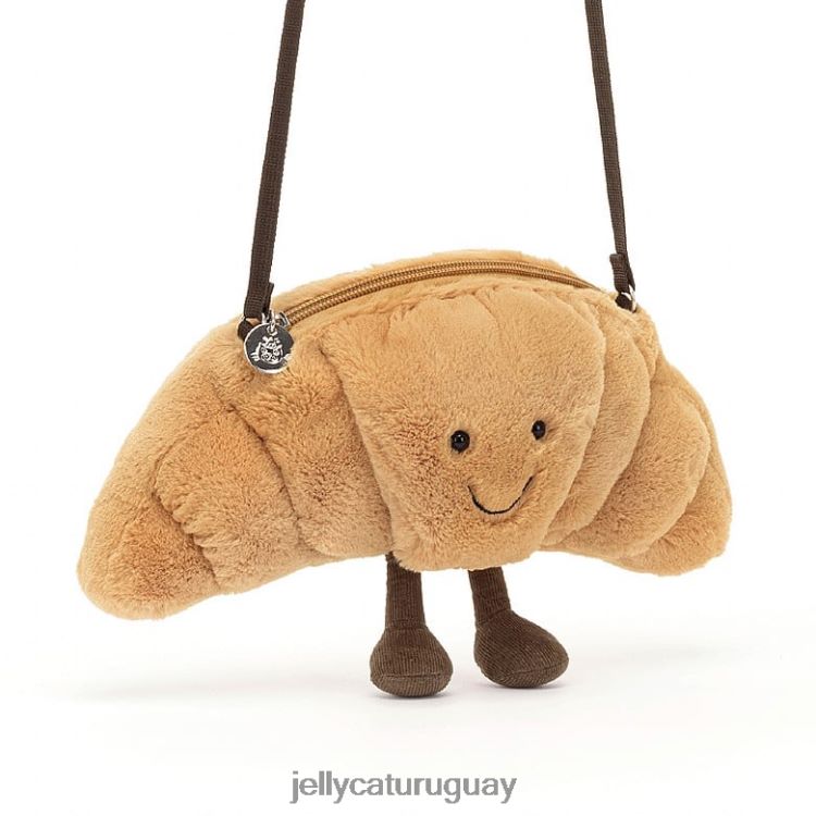 bolsa Jellycat divertido bolso de croissant beige T88T6265