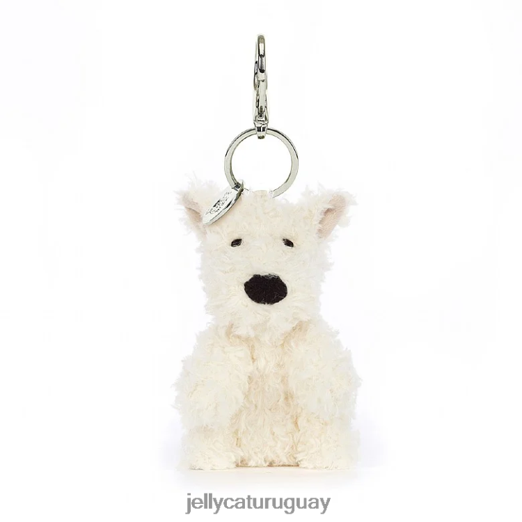 accesorio Jellycat Colgante para bolso de perro Scottie de Munro, color crema T88T62642