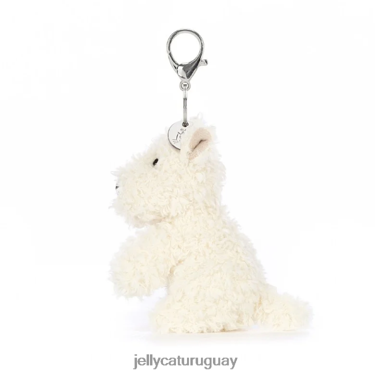 accesorio Jellycat Colgante para bolso de perro Scottie de Munro, color crema T88T62642