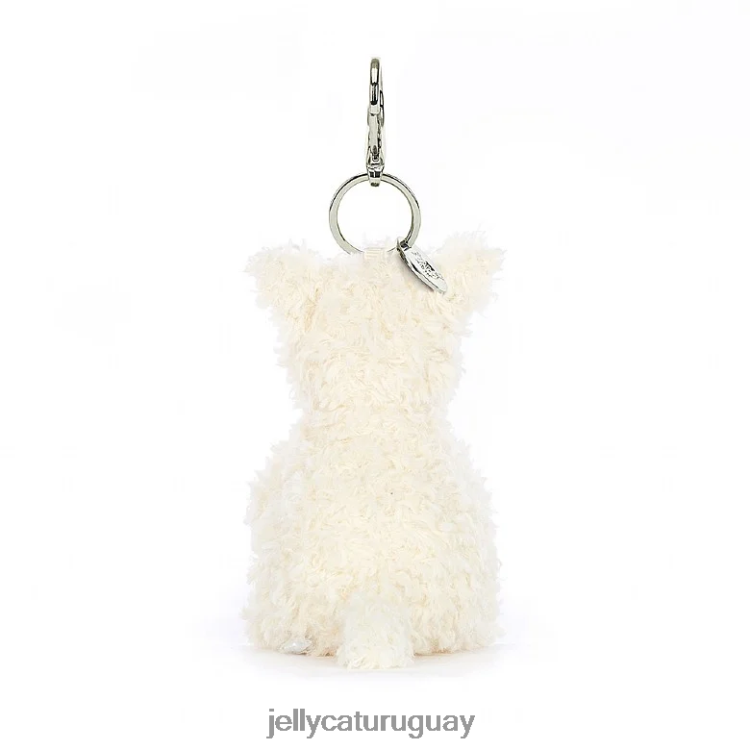 accesorio Jellycat Colgante para bolso de perro Scottie de Munro, color crema T88T62642