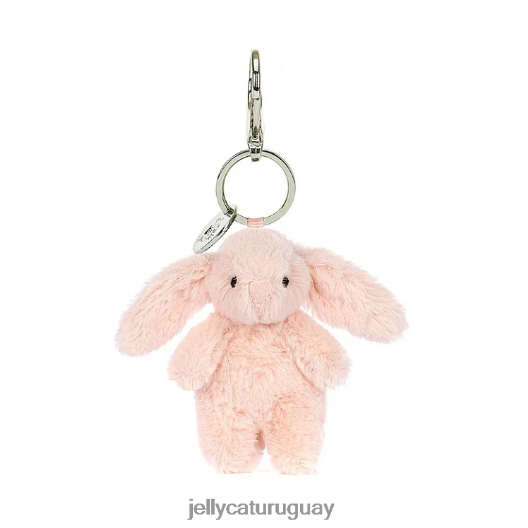 accesorio Jellycat colgante para bolso con forma de conejito tímido color melocotón T88T62613