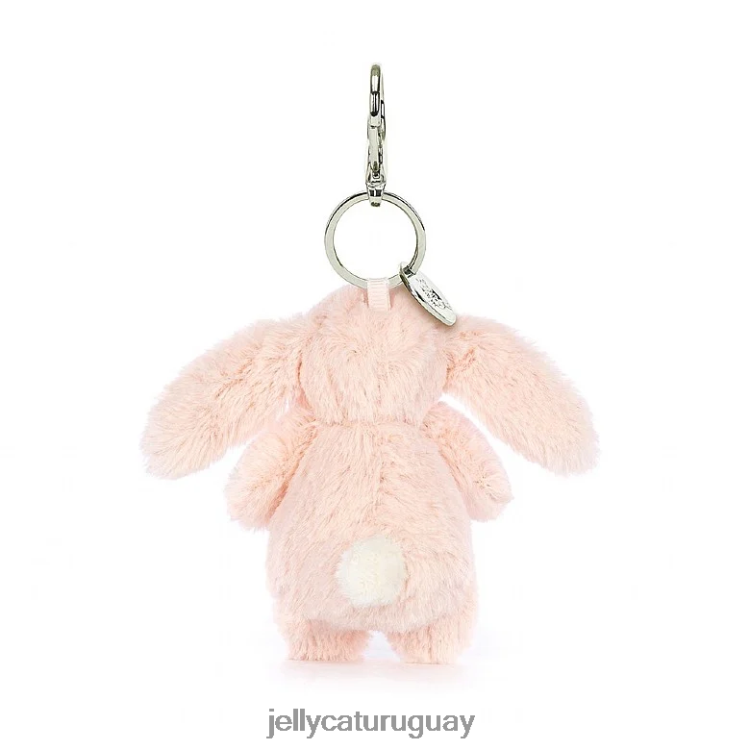 accesorio Jellycat colgante para bolso con forma de conejito tímido color melocotón T88T62613