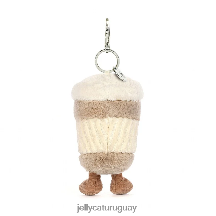 accesorio Jellycat divertido colgante para bolso café para llevar beige T88T6234
