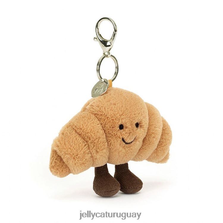 accesorio Jellycat divertido colgante para bolso croissant beige T88T6217