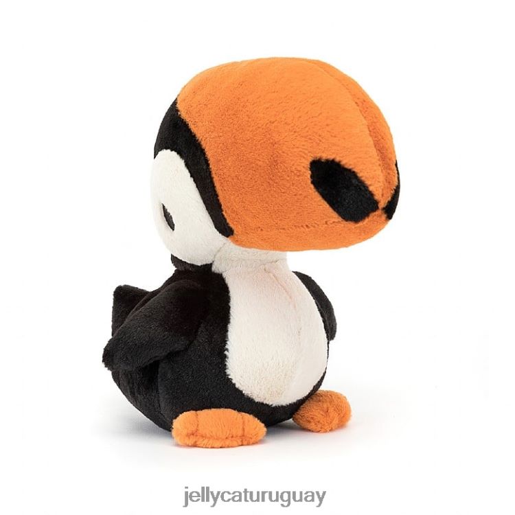 juguete Jellycat Tucán de pico elegante en blanco y negro T88T62275