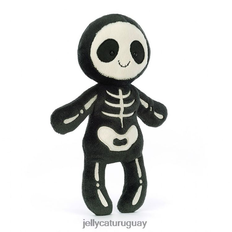 juguete Jellycat bob esqueleto en blanco y negro T88T62109