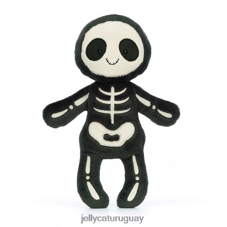 juguete Jellycat bob esqueleto en blanco y negro T88T62109