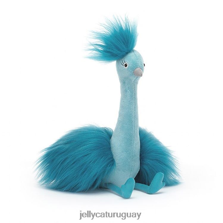 juguete Jellycat fou fou azul pavo real T88T62341