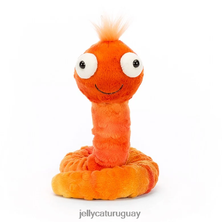 juguete Jellycat winston gusano naranja T88T62121