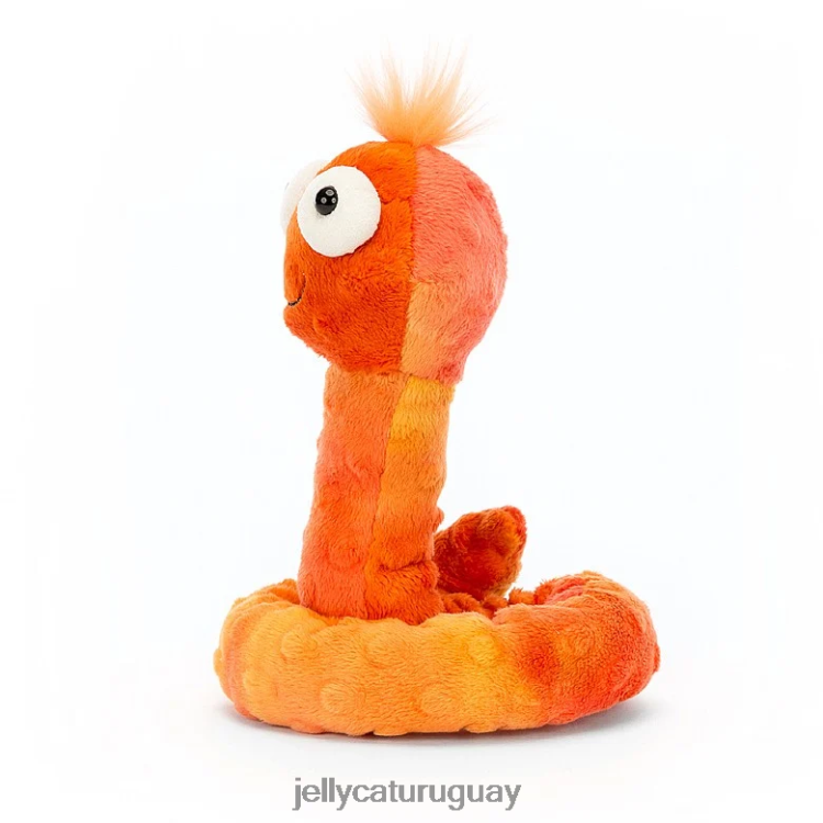 juguete Jellycat winston gusano naranja T88T62121