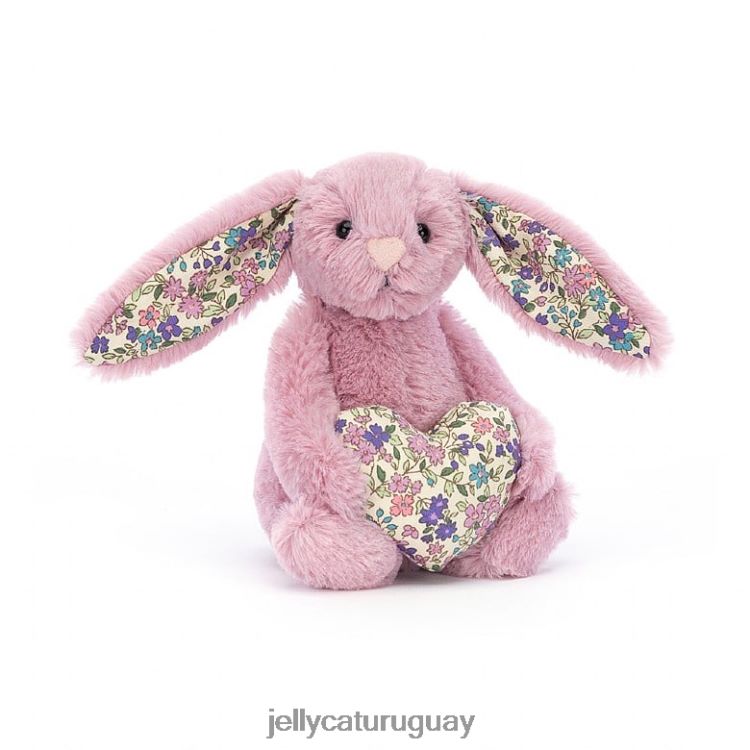 juguete Jellycat flor corazón tulipán conejito rosado T88T62348