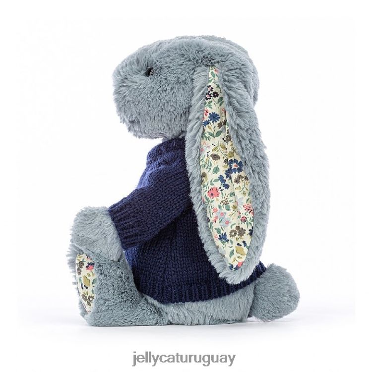 juguete Jellycat flor oscura con jersey azul marino personalizado T88T62436