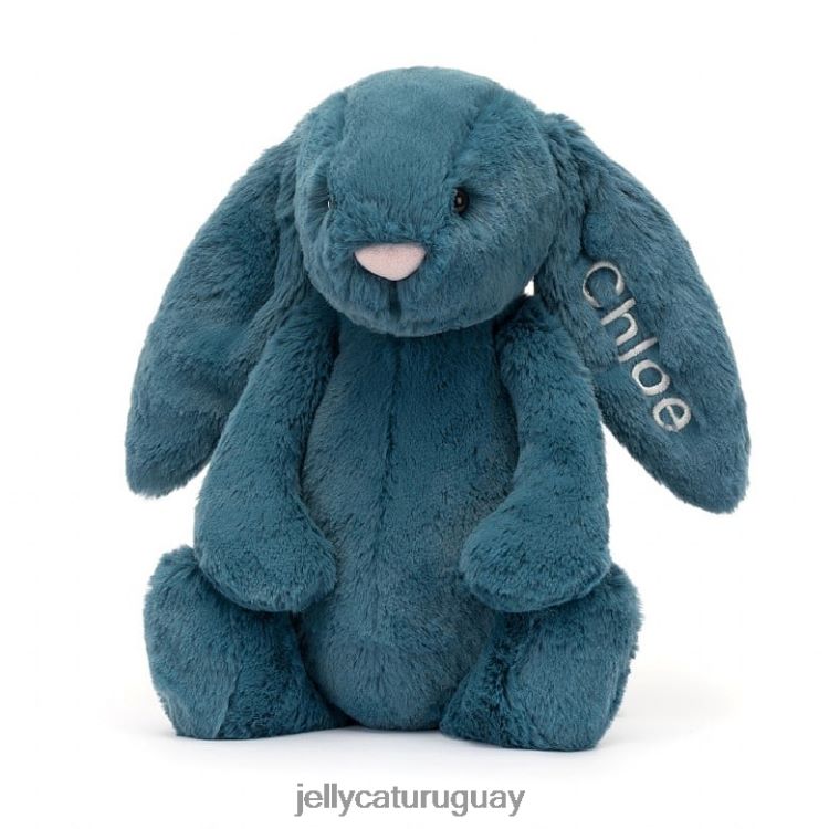juguete Jellycat Conejito azul mineral tímido personalizado azul cobalto medio T88T62346