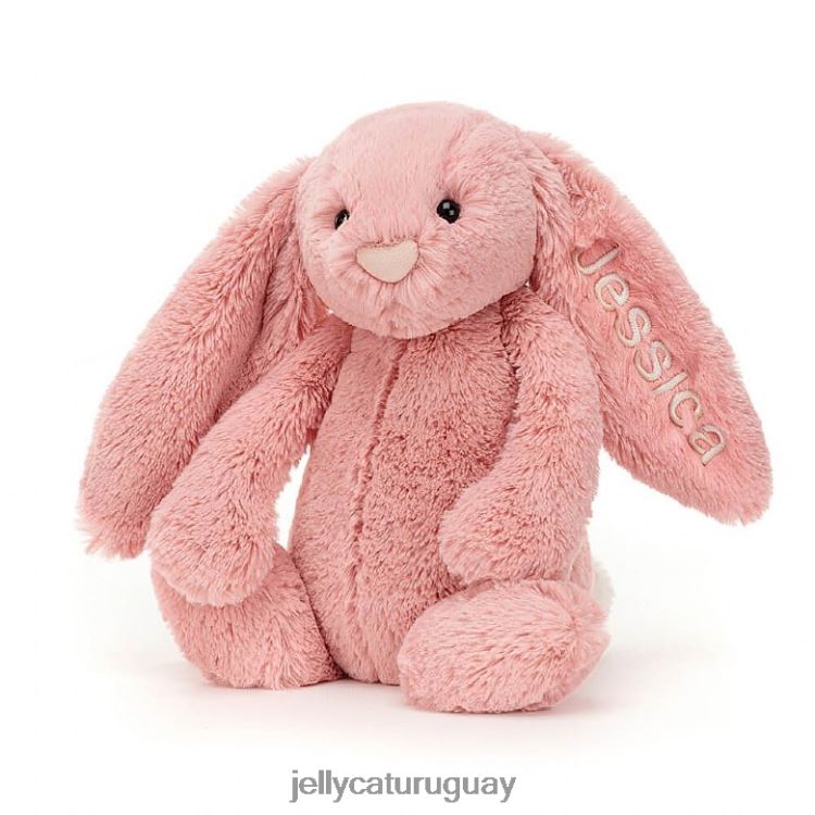 juguete Jellycat Conejito de pétalos tímido personalizado rosa sorbete mediano T88T62130