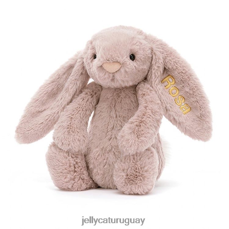 juguete Jellycat conejito de lujo tímido personalizado rosa rosa medio T88T62155