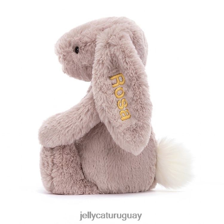 juguete Jellycat conejito de lujo tímido personalizado rosa rosa medio T88T62155