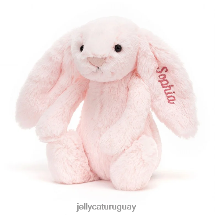 juguete Jellycat conejito rosa tímido personalizado rosa bebé mediano T88T6248