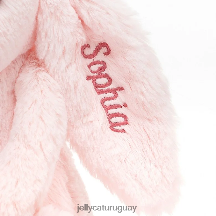 juguete Jellycat conejito rosa tímido personalizado rosa bebé mediano T88T6248