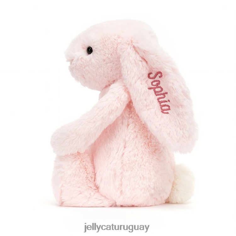 juguete Jellycat conejito rosa tímido personalizado rosa bebé mediano T88T6248