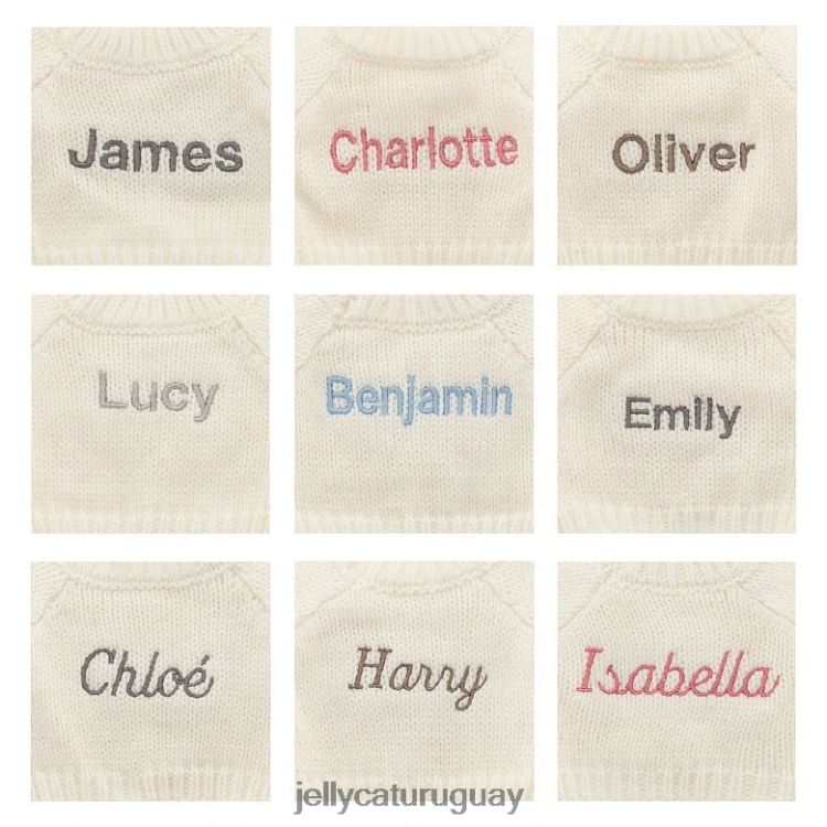 juguete Jellycat conejito tímido con jersey crema personalizado rosa intenso T88T62216