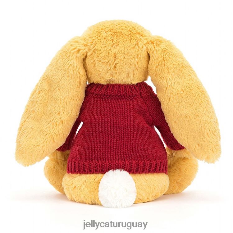 juguete Jellycat conejito tímido con jersey rojo personalizado sol T88T62332