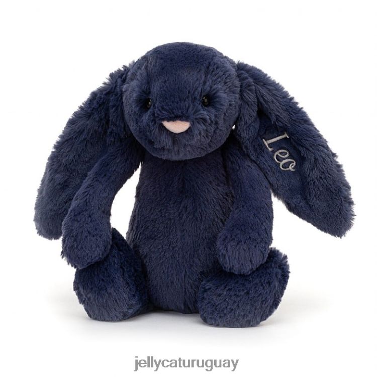 juguete Jellycat conejito tímido personalizado azul marino medio T88T62242
