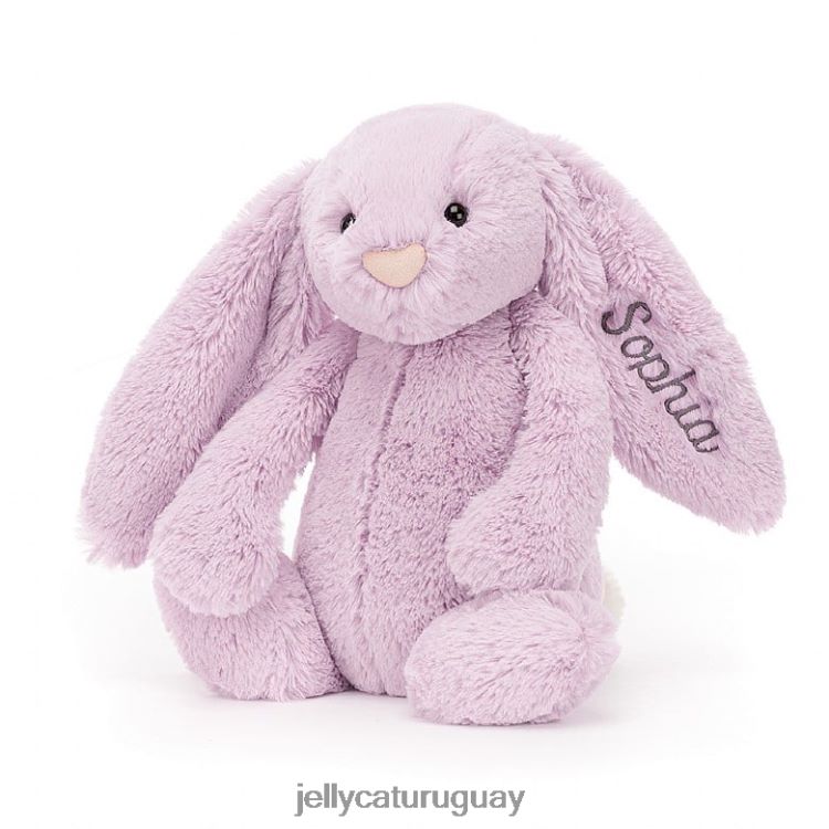 juguete Jellycat conejito tímido personalizado lila mediana T88T6292
