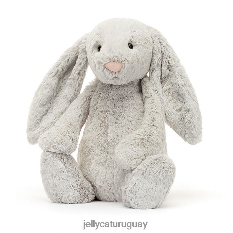 juguete Jellycat conejito tímido personalizado plata enorme T88T62450