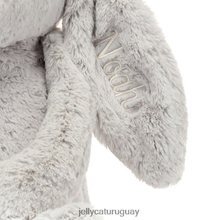 juguete Jellycat conejito tímido personalizado plata enorme T88T62450