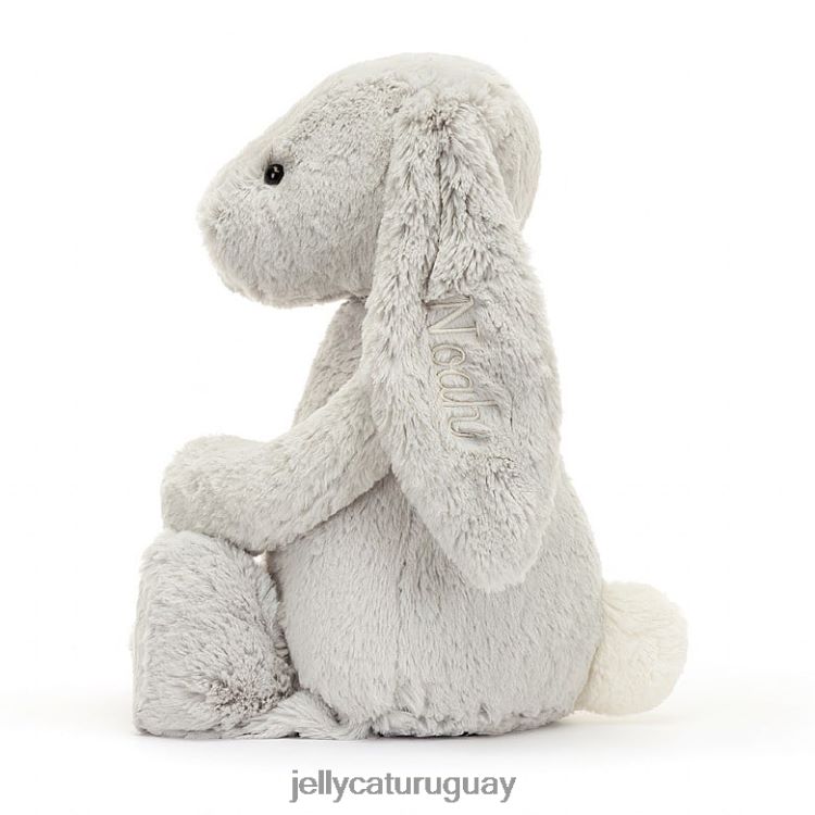 juguete Jellycat conejito tímido personalizado plata enorme T88T62450