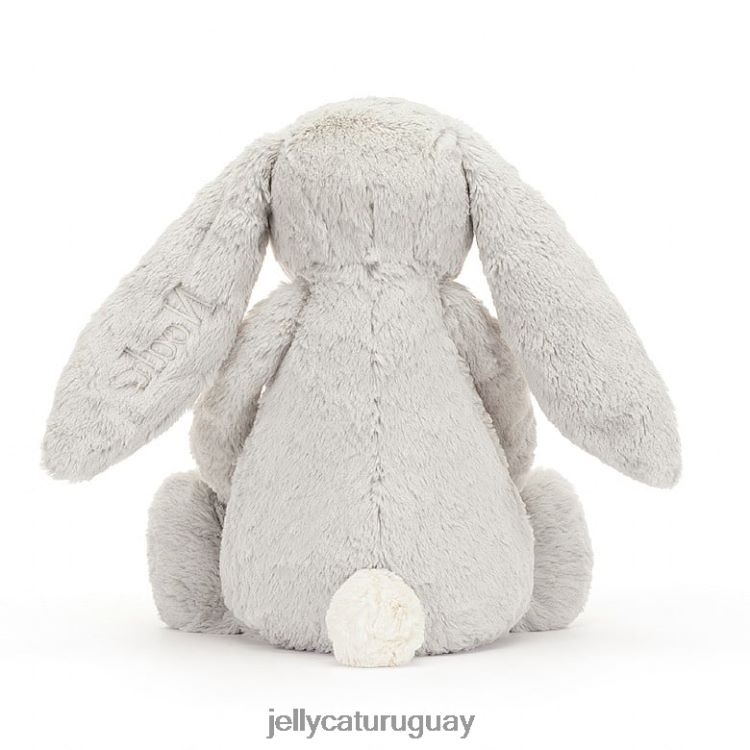 juguete Jellycat conejito tímido personalizado plata enorme T88T62450