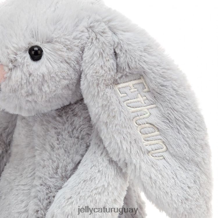 juguete Jellycat conejito tímido personalizado plata mediana T88T62273