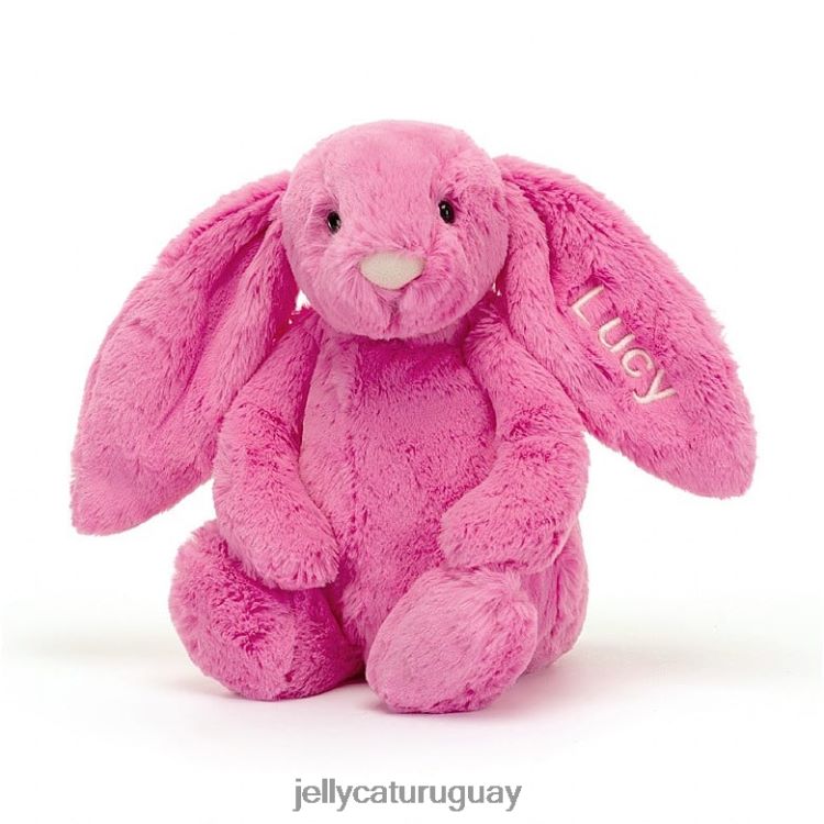 juguete Jellycat conejito tímido personalizado rosa fuerte medio T88T62173