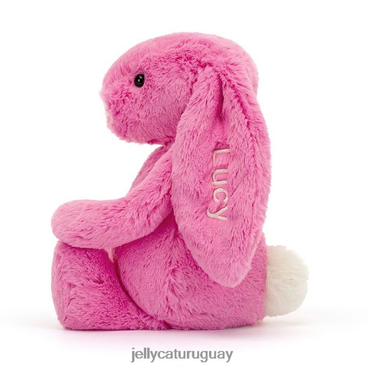 juguete Jellycat conejito tímido personalizado rosa fuerte medio T88T62173