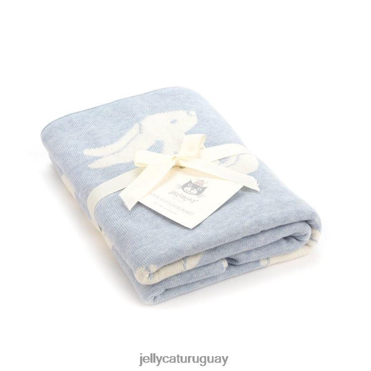 juguete Jellycat manta conejito tímido azul T88T62697
