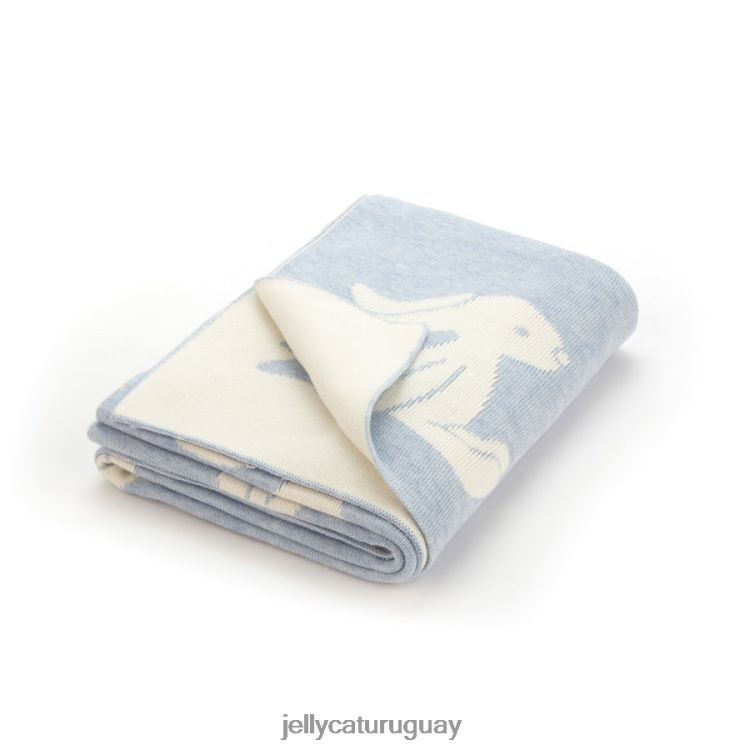 juguete Jellycat manta conejito tímido azul T88T62697