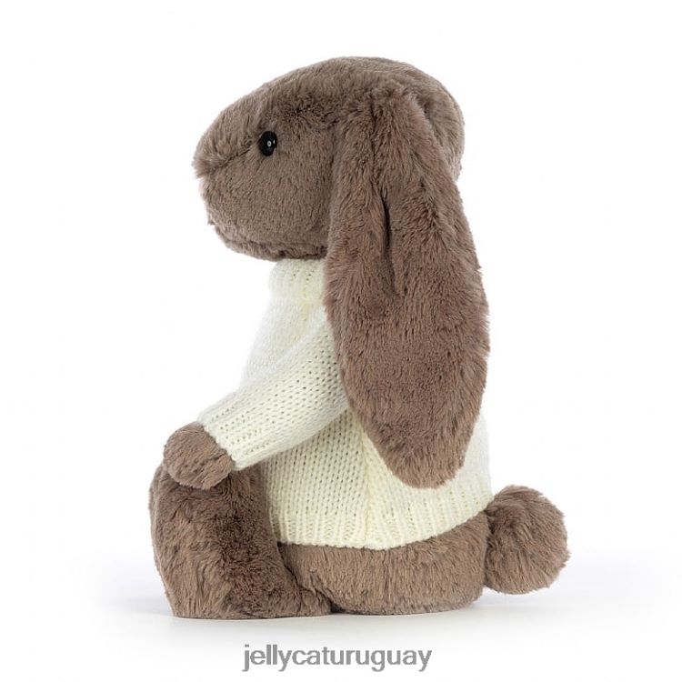 juguete Jellycat tímido conejito trufa con jersey crema personalizado marrón T88T62281
