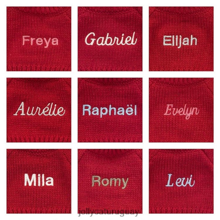 juguete Jellycat tímido conejito trufa con jersey rojo personalizado marrón T88T62270