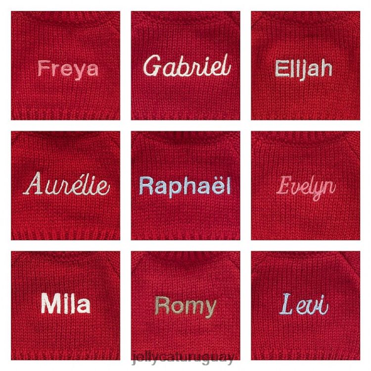 juguete Jellycat tímido en conejito con jersey rojo personalizado dorado T88T62333