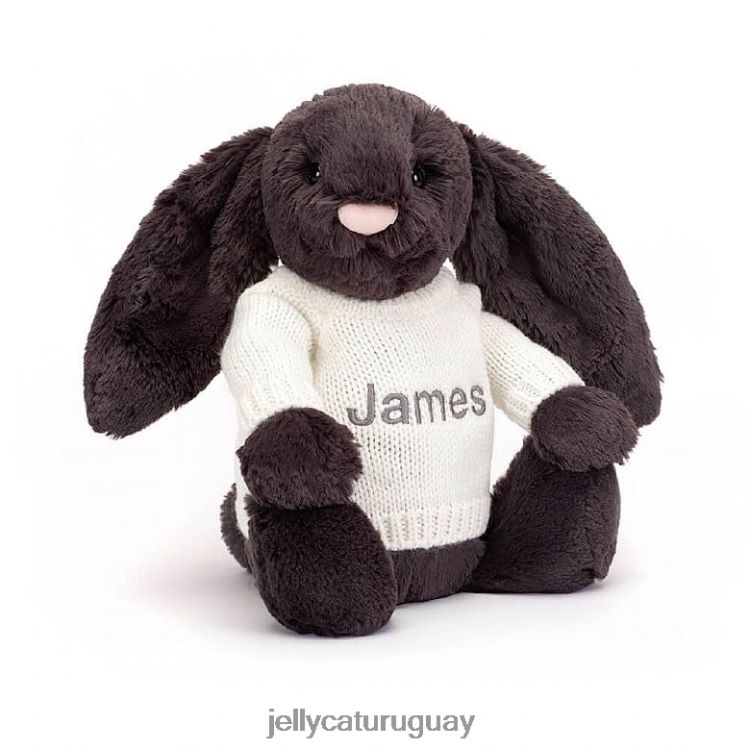 juguete Jellycat tímido y conejito con tinta de jersey color crema personalizada T88T62517