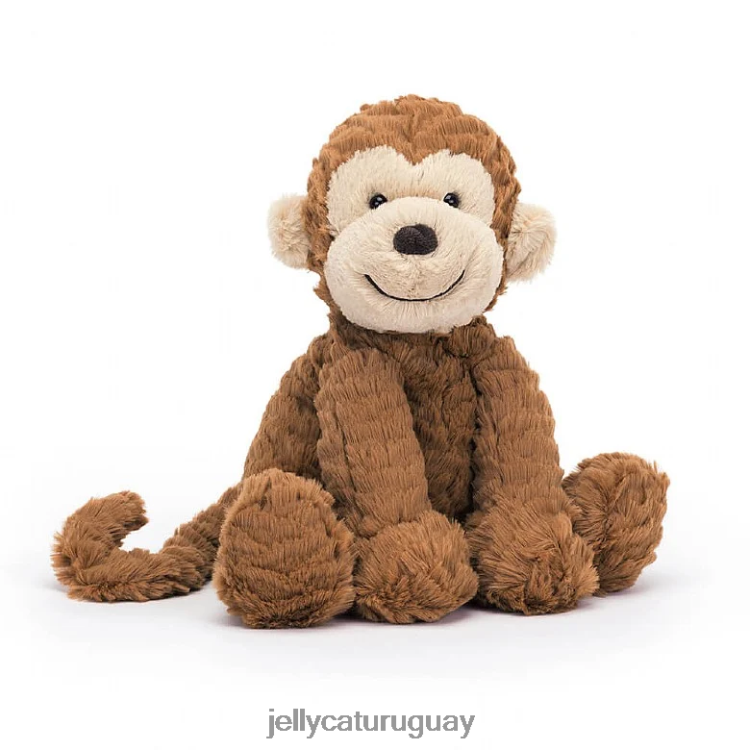 juguete Jellycat mono fuddlewuddle marrón y blanco T88T62630