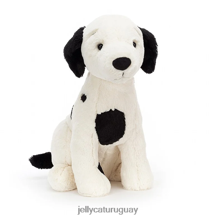 juguete Jellycat cachorro harper negro y crema T88T62440